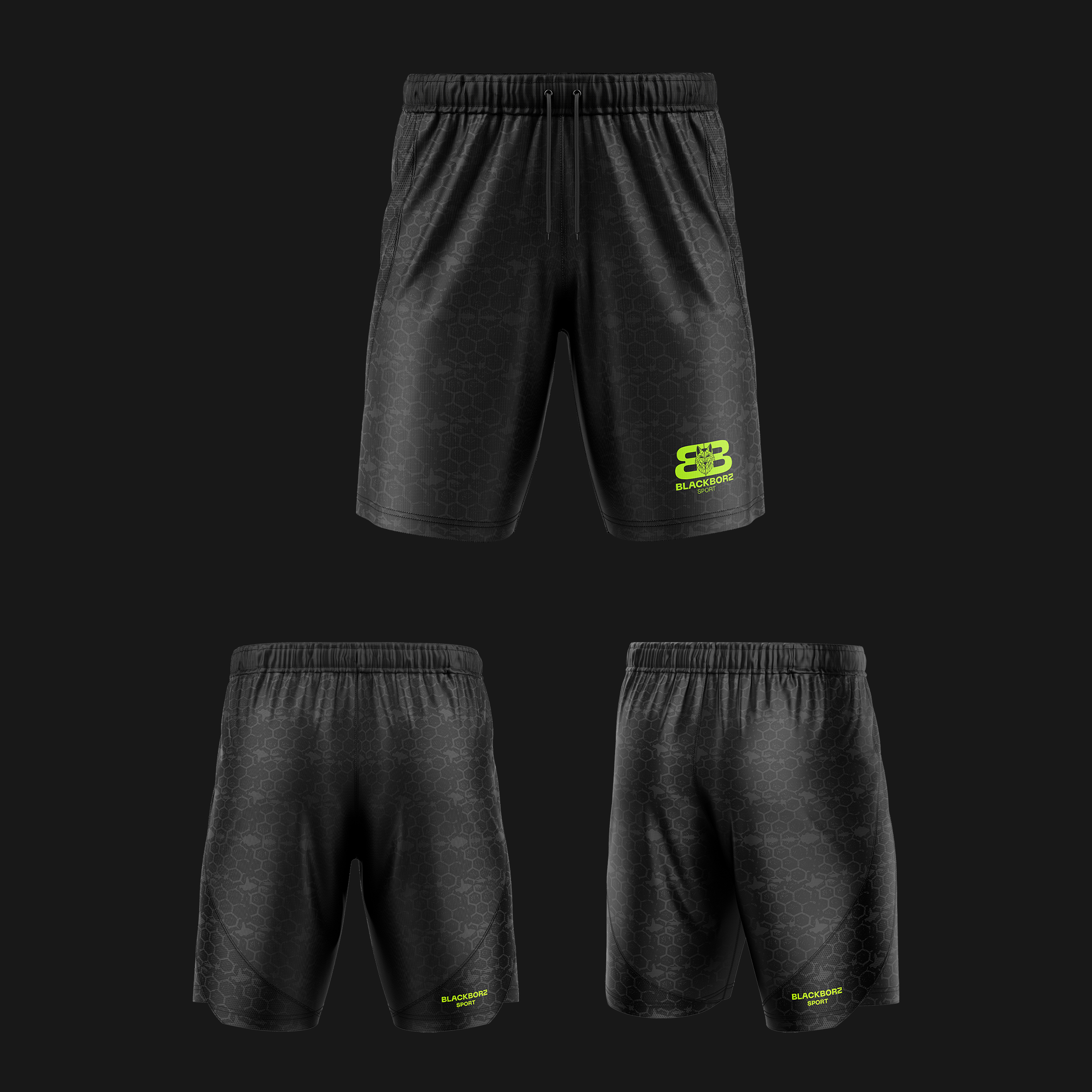 BLACKBORZ - SHORTS BLACK SKIN 2