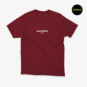 BLACKBORZ - T-SHIRT - BURGUNDY BLACKBORZ