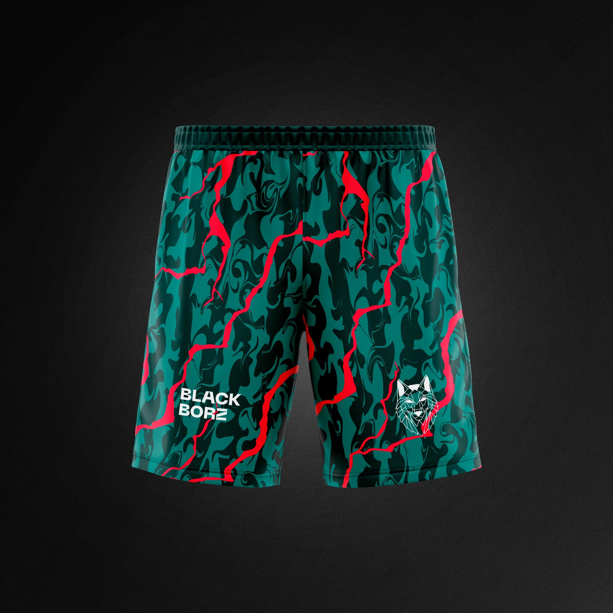BLACKBORZ - GREEN SHORTS BLACKBORZ