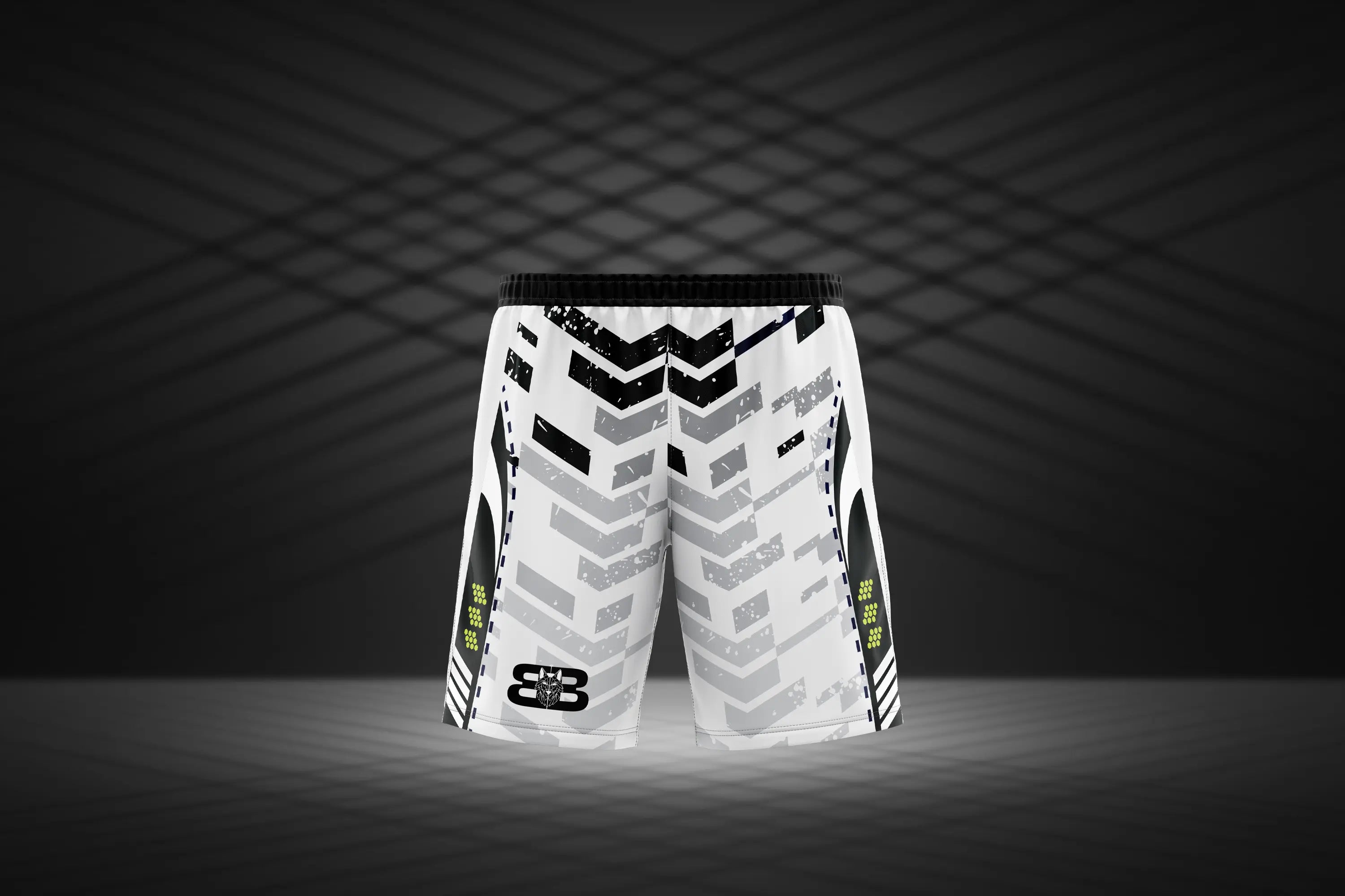 BLACKBORZ - WHITE SHORTS BLACKBORZ