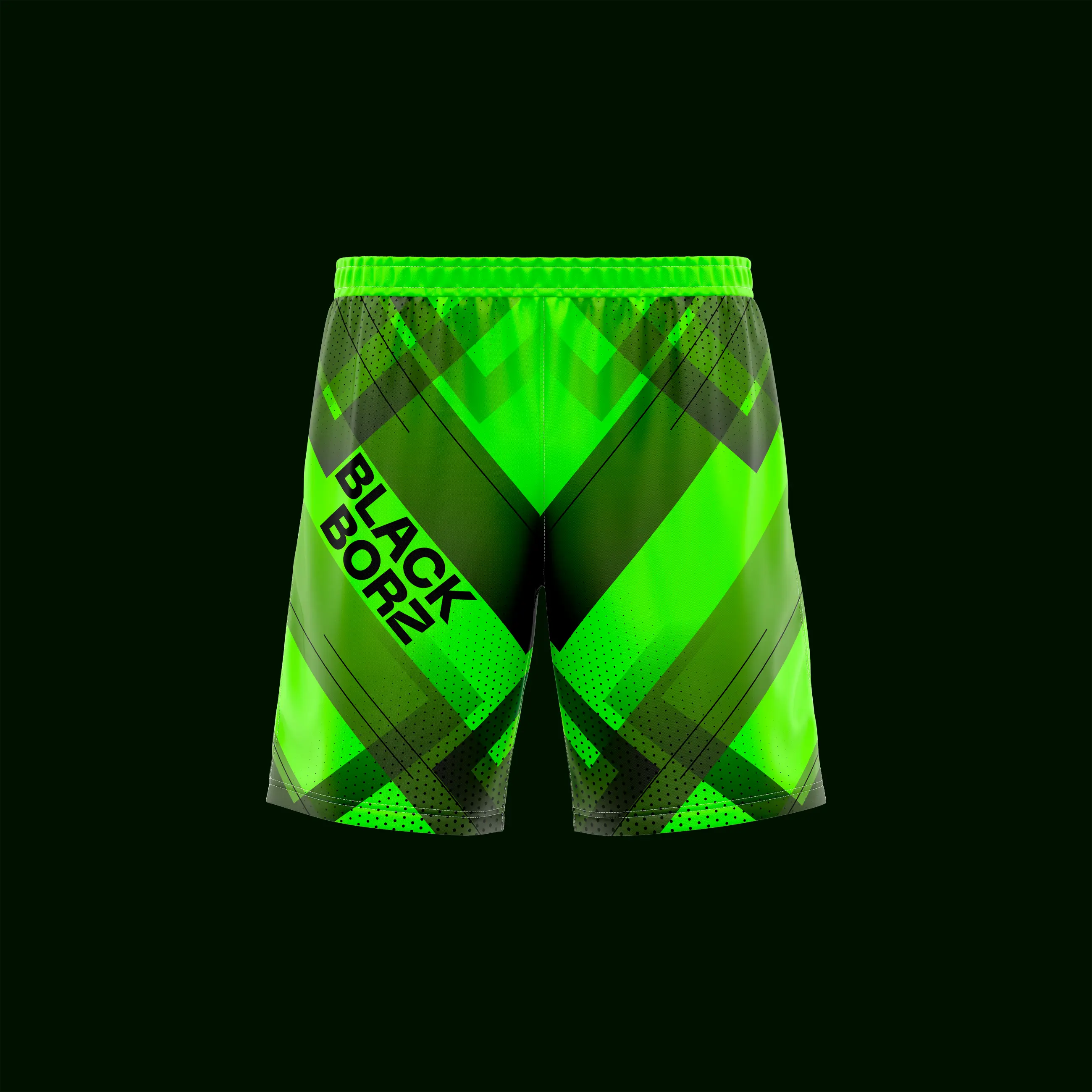 BLACKBORZ - GREEN SHORTS BLACKBORZ
