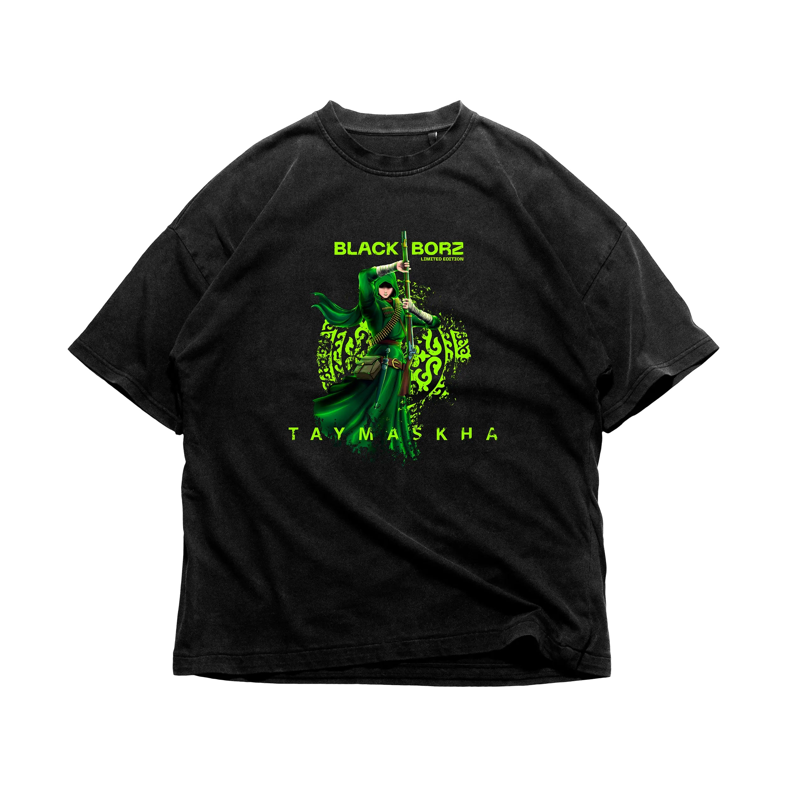 BLACKBORZ - TAYMASKHA - OVERSIZE - BLACK BLACKBORZ