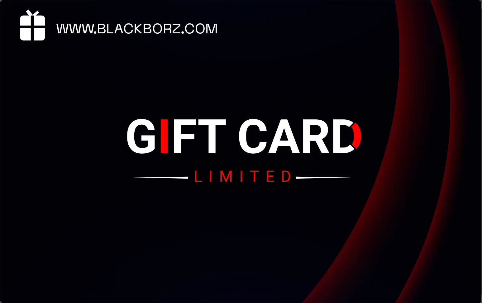 BLACKBORZ GIFT CARD BLACKBORZ