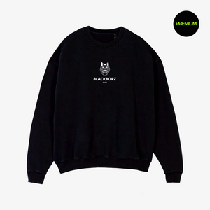 BLACKBORZ - CREWNECK SWEATER - OVERSIZE BLACK BLACKBORZ