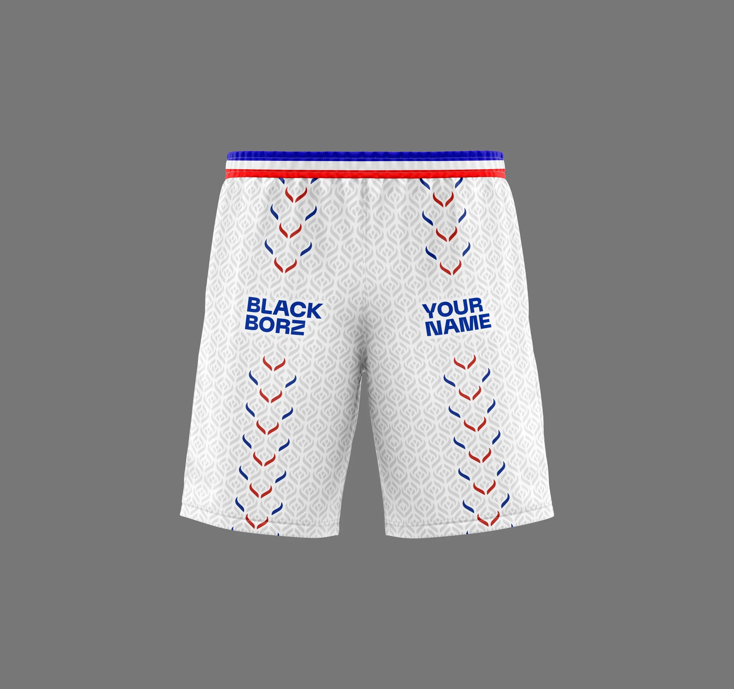 BLACKBORZ - FRANCE WRESTLING SHORTS BLACKBORZ