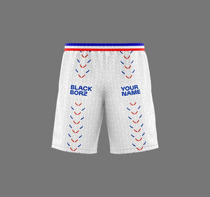BLACKBORZ - FRANCE WRESTLING SHORTS BLACKBORZ