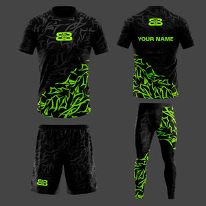 BLACKBORZ - BLACK/GREEN COMBO SET BLACKBORZ