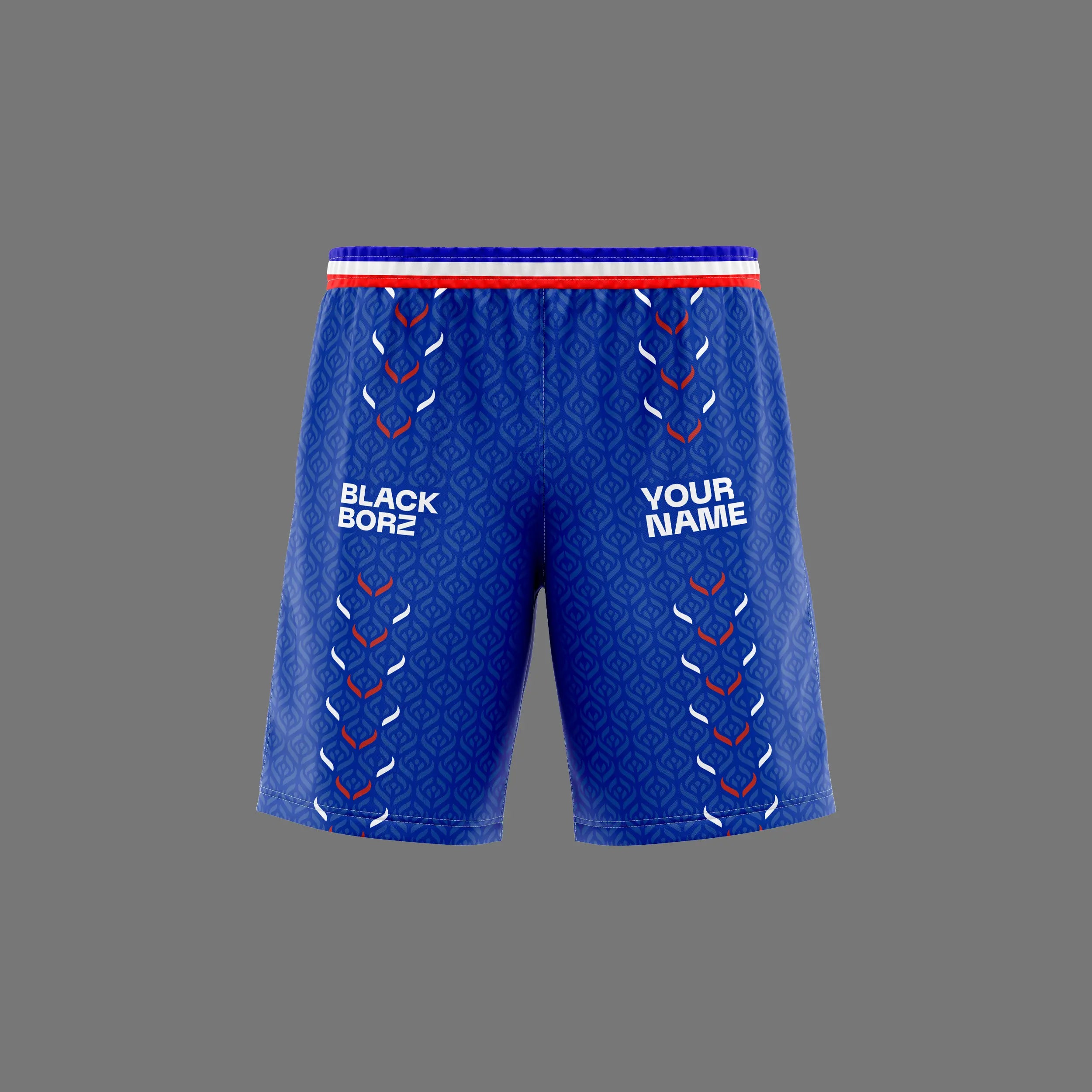 BLACKBORZ - FRANCE WRESTLING SHORTS BLACKBORZ